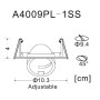 Точечный светильник Accento A4009PL-1SS