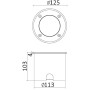 Встраиваемый светильник уличный Встраиваемые светильники c LED W7036A-3K SS