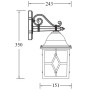 Настенный фонарь уличный TALLIN 1L 64302/02 Gb