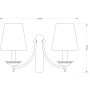 Бра San Marino Lampshade SAN-K-2(P/A)CR